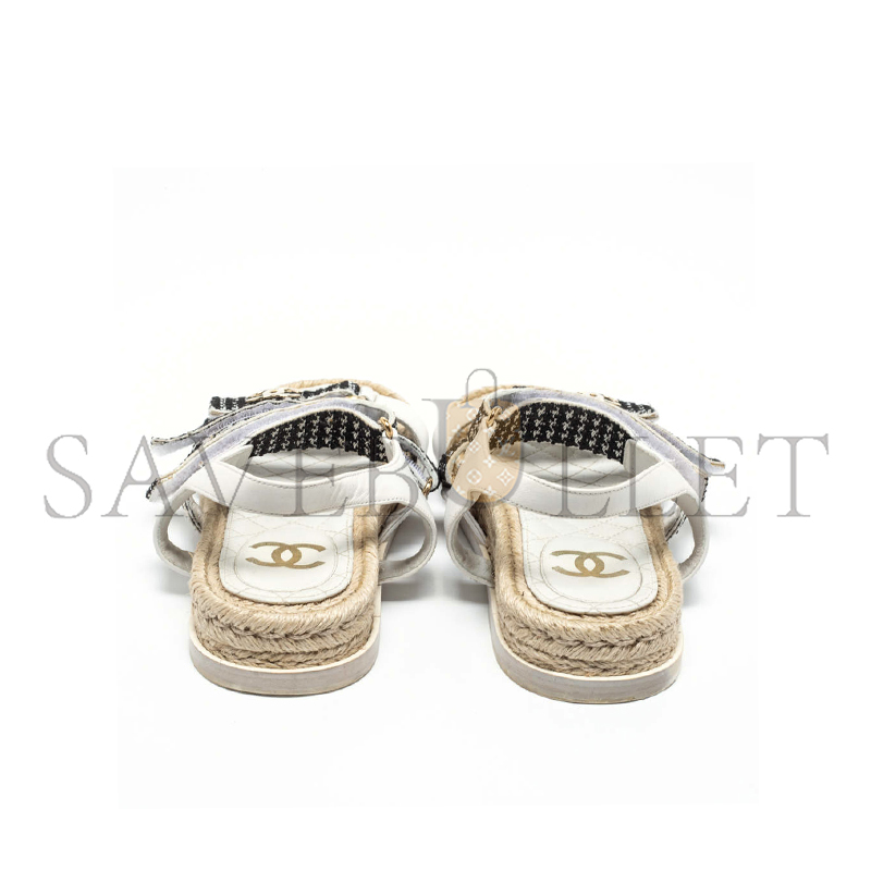CHANEL SANDALS HEMP ROPE SOLE SHEEPSKIN 2022 NEW STYLE 